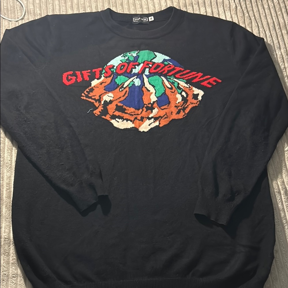 Black GOF  “THE WORLD IS YOURS” sweater